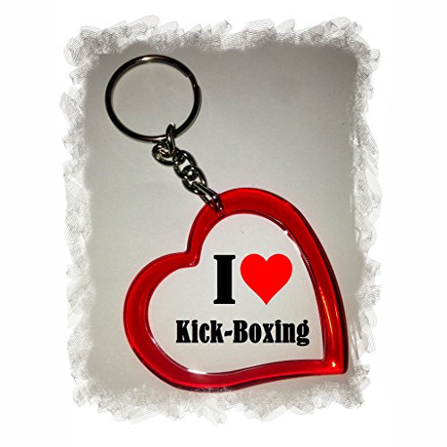 EXCLUSIVO: Llavero del corazón "I Love Kick-Boxing" , una gran idea para un regalo para su pareja, familiares y muchos más! - socios remolques, encantos encantos mochila, bolso, encantos del amor, te, amigos, amantes del amor, accesorio, Amo, Made in Germ