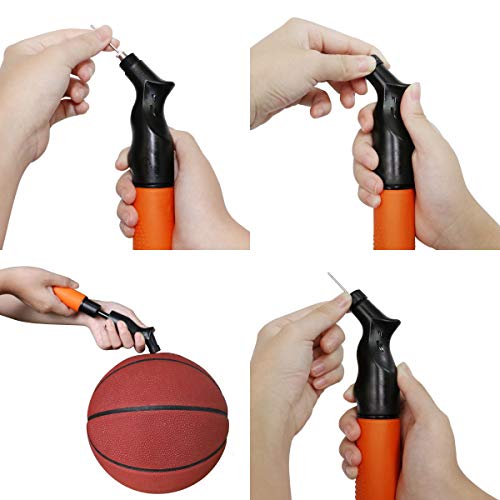 ExeQianming Agujas infladoras de acero inoxidable para pelotas de baloncesto, fĂștbol, voleibol, rugby, balonmano, waterpolo, 2 unidades ExeQianming Agujas infladoras de acero inoxidable para pelotas de baloncesto, fĂștbol, voleibol, rugby, balonmano, waterpolo, 2 unidades
