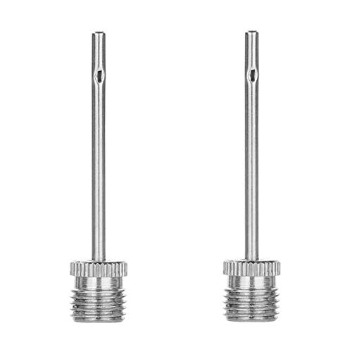 ExeQianming Agujas infladoras de acero inoxidable para pelotas de baloncesto, fĂștbol, voleibol, rugby, balonmano, waterpolo, 2 unidades ExeQianming Agujas infladoras de acero inoxidable para pelotas de baloncesto, fĂștbol, voleibol, rugby, balonmano, waterpolo, 2 unidades