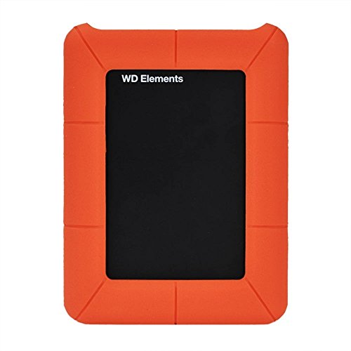 Expower Funda de Silicona para Disco Duro WD Fundas Protectoras para Discos Externos de 2,5" a Prueba de Golpes para 2m Super Resistant Impermeable/Antigolpes, Naranja