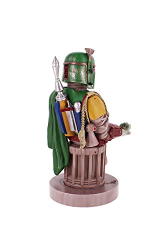 Exquisite Gaming - Cable Guy Boba Fett, Star Wars, Soporte de sujeción y carga para mando de consola y/o smartphone de tu personaje favorito con licencia de Disney, Producto con licencia oficial