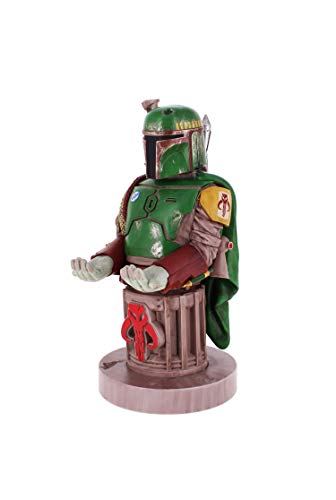 Exquisite Gaming - Cable Guy Boba Fett, Star Wars, Soporte de sujeción y carga para mando de consola y/o smartphone de tu personaje favorito con licencia de Disney, Producto con licencia oficial Exquisite Gaming - Cable Guy Boba Fett, Star Wars, Soporte de sujeción y carga para mando de consola y/o smartphone de tu personaje favorito con licencia de Disney, Producto con licencia oficial
