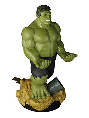 Exquisite Gaming - Cable guy XL Hulk, soporte de sujeción o carga para mando de consola, smartphone y tableta con licencia de Marvel Avengers Endgame Exquisite Gaming - Cable guy XL Hulk, soporte de sujeción o carga para mando de consola, smartphone y tableta con licencia de Marvel Avengers Endgame