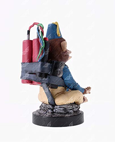 Exquisite Gaming - Exquisite Gaming - Cable guy Monkey Bomb, soporte de sujeción y carga para mando de consola y/o smartphone. Licencia oficial Call of Duty