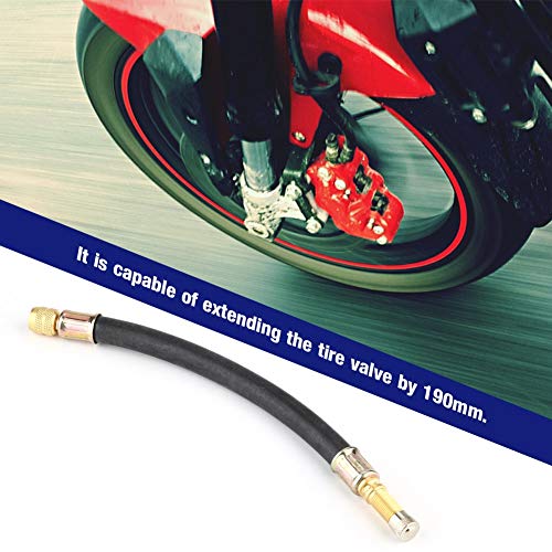 Extensión del vástago de la válvula del neumático, extensión flexible del vástago de la válvula del neumático de la rueda del neumático de la motocicleta del carro del coche 190m m Extensión del vástago de la válvula del neumático, extensión flexible del vástago de la válvula del neumático de la rueda del neumático de la motocicleta del carro del coche 190m m