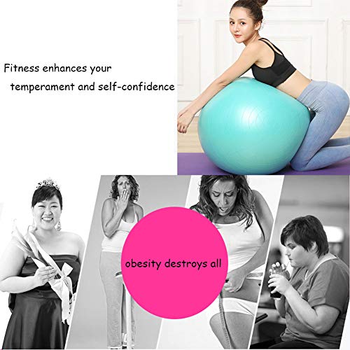 Extra Gruesa Equilibrar Bola De Ejercicio Con 2 Bandas De Resistencia,Fitball Estabilizador Silla De Pelota De Yoga(Azul),Diseño Anti Burst Fitness Pelota De Pilates,Bomba Rápida I-Azul Diámetro 17.7 Extra Gruesa Equilibrar Bola De Ejercicio Con 2 Bandas De Resistencia,Fitball Estabilizador Silla De Pelota De Yoga(Azul),Diseño Anti Burst Fitness Pelota De Pilates,Bomba Rápida I-Azul Diámetro 17.7