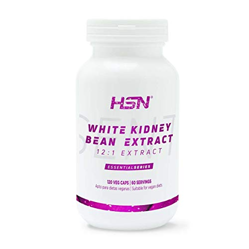 Extracto de Alubia Blanca de HSN | 500 mg, Bloqueador de Carbohidratos, Adelgaza de forma rápida y efectiva, Carb blocker | Veganos, Sin Gluten, Sin Lactosa, 120 Cápsulas Vegetales Extracto de Alubia Blanca de HSN | 500 mg, Bloqueador de Carbohidratos, Adelgaza de forma rápida y efectiva, Carb blocker | Veganos, Sin Gluten, Sin Lactosa, 120 Cápsulas Vegetales