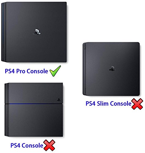eXtremeRate Prueba de Polvo Consola PS4 Funda Cubierta Protectora Horizontal Diseño de Doble Capa Forro Corte Preciso Fácil de Acceso los Cables Guardapolvo para Consola Playstation 4 PS4 Pro(Negro) eXtremeRate Prueba de Polvo Consola PS4 Funda Cubierta Protectora Horizontal Diseño de Doble Capa Forro Corte Preciso Fácil de Acceso los Cables Guardapolvo para Consola Playstation 4 PS4 Pro(Negro)