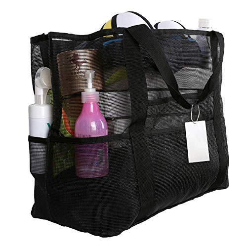 EXTSUD Bolsa de Playa Bolsa Grande de Malla Bolsa Transpirable de Almacenamiento de Juguetes Ideal para la Playa, Natación, Camping, Gimnasio, 70 x 37 x 18cm EXTSUD Bolsa de Playa Bolsa Grande de Malla Bolsa Transpirable de Almacenamiento de Juguetes Ideal para la Playa, Natación, Camping, Gimnasio, 70 x 37 x 18cm