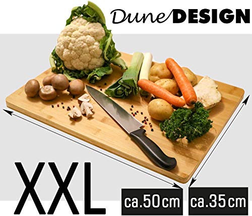 EYEPOWER XL Tabla de Cortar de Bambú 50x35x2cm Tabla de Cocina de Madera EYEPOWER XL Tabla de Cortar de Bambú 50x35x2cm Tabla de Cocina de Madera