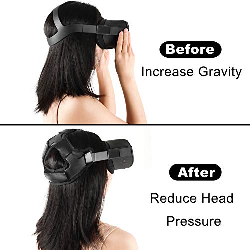 Eyglo Headband Head Pad + Correa para la Cabeza para Oculus Quest VR Headset Reduzca la presión de la Cabeza Proteja la Cabeza Accesorios de Oculus Quest Almohadilla para la Cabeza cómoda