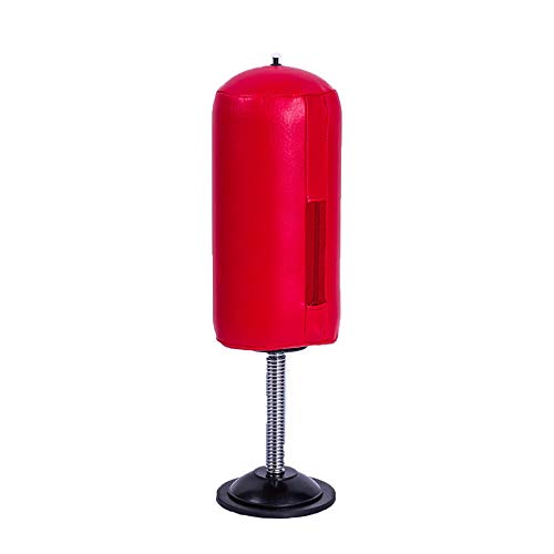 EYLIFE Punching Ball de Boxeo Adulto Niño, Saco Boxeo Suelo, Color Rojo, Talla Standard