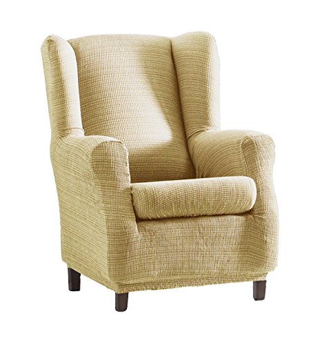 Eysa Aquiles elástico ala Silla poliéster, Beige, 37 x 29 x 5 cm Eysa Aquiles elástico ala Silla poliéster, Beige, 37 x 29 x 5 cm