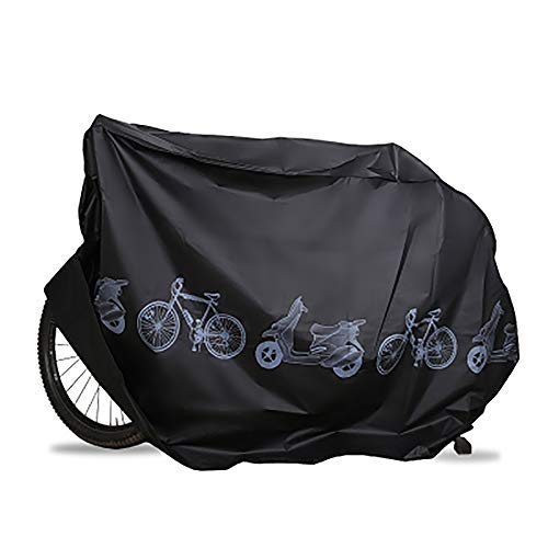 EZONTEQ Funda para Bicicleta Impermeable, Funda de Protección Bicicleta Bici Moto Cubierta a Prueba de Polvo Sol Lluvia Agua UV Rayos Ultravioleta - Negro