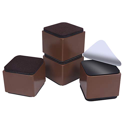 Ezprotekt Elevadores de Muebles de 5 cm, Elevadores de Cama de Acero al Carbono, Diámetro de 6 cm, Autoadhesivos, Resistentes, Añade 5 cm de Altura a las Camas y Sofás,Cuadrado Marrón Ezprotekt Elevadores de Muebles de 5 cm, Elevadores de Cama de Acero al Carbono, Diámetro de 6 cm, Autoadhesivos, Resistentes, Añade 5 cm de Altura a las Camas y Sofás,Cuadrado Marrón