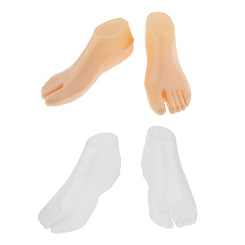 F Fityle 2 Pares De Zapatillas De Deporte Hombre Maniquí Calcetines Soporte De Exhibición De Las Piernas del Molde del Pie 220 Mm