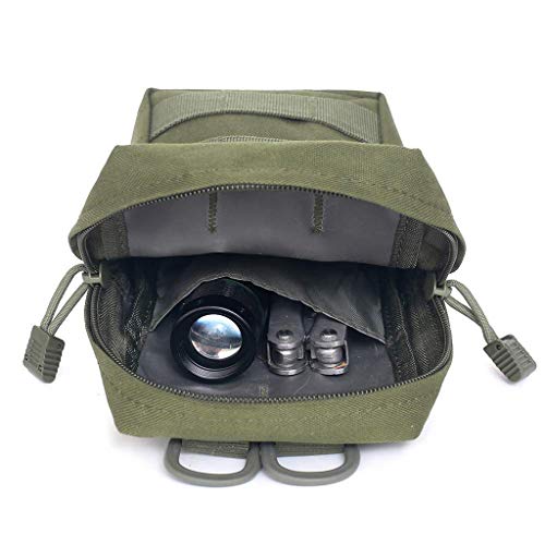 F Fityle 2X Bolsa Táctica de Combate 600D Nylon Cierre de Cremallera de Cinturón Riñonera Deportiva para Escalada Ciclismo Montañismo - Verde F Fityle 2X Bolsa Táctica de Combate 600D Nylon Cierre de Cremallera de Cinturón Riñonera Deportiva para Escalada Ciclismo Montañismo - Verde