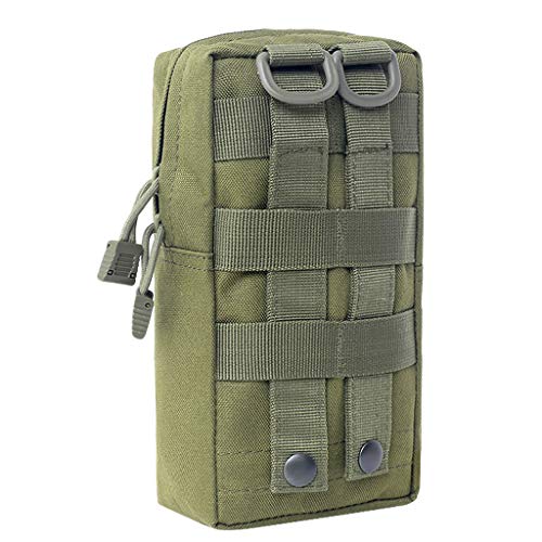 F Fityle 2X Bolsa Táctica de Combate 600D Nylon Cierre de Cremallera de Cinturón Riñonera Deportiva para Escalada Ciclismo Montañismo - Verde F Fityle 2X Bolsa Táctica de Combate 600D Nylon Cierre de Cremallera de Cinturón Riñonera Deportiva para Escalada Ciclismo Montañismo - Verde