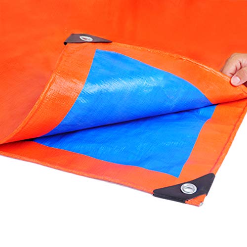 F-S-B PE Lona Impermeable Hoja Lona Cubierta de Tierra con Ojales para Muebles de jardín, trampolín, Madera, Coches, Acampar - 180 g/m²,6 * 8m