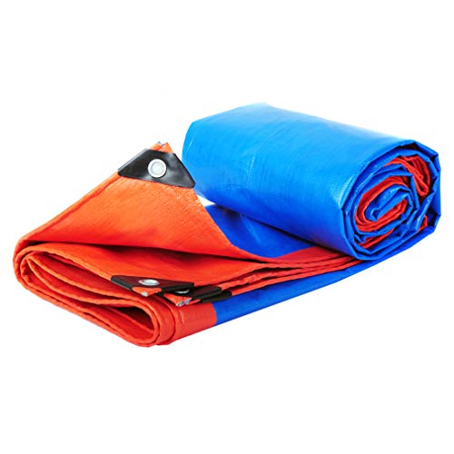F-S-B PE Lona Impermeable Hoja Lona Cubierta de Tierra con Ojales para Muebles de jardín, trampolín, Madera, Coches, Acampar - 180 g/m²,6 * 8m F-S-B PE Lona Impermeable Hoja Lona Cubierta de Tierra con Ojales para Muebles de jardín, trampolín, Madera, Coches, Acampar - 180 g/m²,6 * 8m