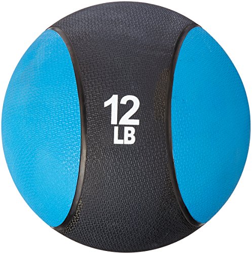 FA Sports Fitnessgerät Medifit Medizin-Ball 5.4 Kg Balón Medicinal, Unisex, Blau, Schwarz, 5.4 kilograms