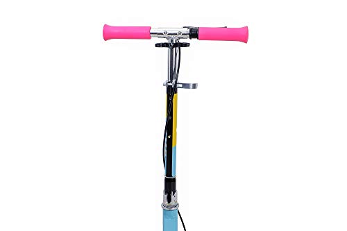 FA Sports - Patinete unisex para niños Velotouro con luces LED en las ruedas, altura regulable, freno en el manillar y mecanismo patentado de plegado en un clic FA Sports - Patinete unisex para niños Velotouro con luces LED en las ruedas, altura regulable, freno en el manillar y mecanismo patentado de plegado en un clic