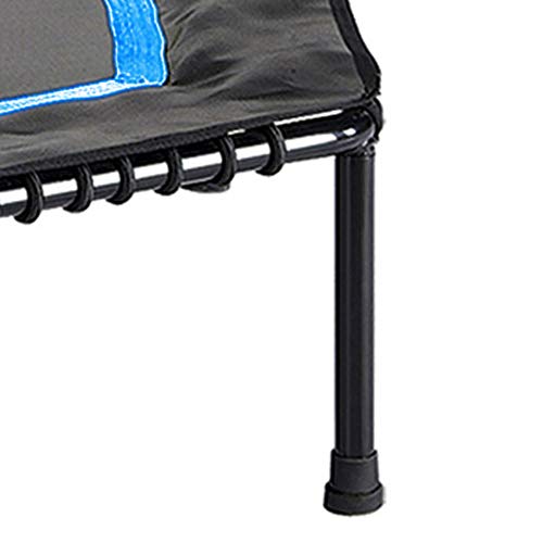 FA Sports - Pequeña cama elástica plegable FlyJump para interiores, diámetro 126 cm, negro y azul