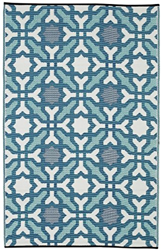 FAB HAB Seville - Multicolor - Azul Alfombra/tapete para Interiores y Exteriores (240 cm x 300 cm) FAB HAB Seville - Multicolor - Azul Alfombra/tapete para Interiores y Exteriores (240 cm x 300 cm)