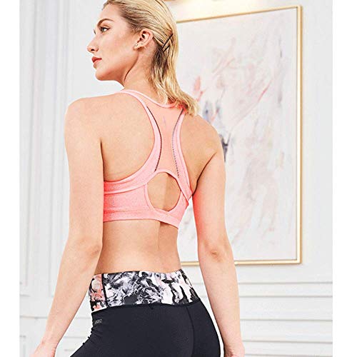 FACAI Mujeres Super Comfort Chaleco para Niñas Entrenamiento Ropa Interior De Yoga Correr Sujetador Deportivo A Prueba De Golpes Alto Corsé De Fitness Femenino Anti-hundimiento,H-M