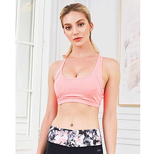 FACAI Mujeres Super Comfort Chaleco para Niñas Entrenamiento Ropa Interior De Yoga Correr Sujetador Deportivo A Prueba De Golpes Alto Corsé De Fitness Femenino Anti-hundimiento,H-M