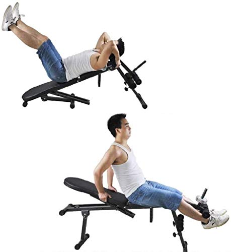FACAIA Banco de Pesas Ajustable con Mancuernas, Horizontal, multifunción, Tabla Abdominal, Abdominales, Equipo de Entrenamiento de músculos Abdominales en casa FACAIA Banco de Pesas Ajustable con Mancuernas, Horizontal, multifunción, Tabla Abdominal, Abdominales, Equipo de Entrenamiento de músculos Abdominales en casa