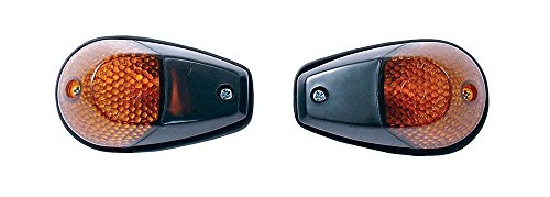 FAIRING INDICATORS ORIG FLUSH MOUNT BLAC BODY AMBER LENS 12V23W by BIKE IT FAIRING INDICATORS ORIG FLUSH MOUNT BLAC BODY AMBER LENS 12V23W by BIKE IT