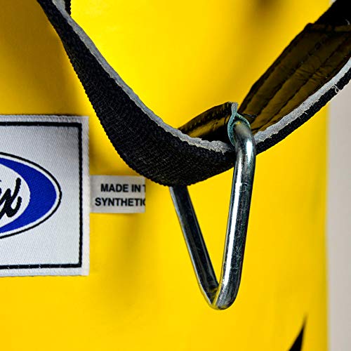 Fairtex UNFILLED HB6-1,8 m Muay Thai Banana Bag amarillo pesado saco de boxeo para Kick Boxing MMA K1 (amarillo) Fairtex UNFILLED HB6-1,8 m Muay Thai Banana Bag amarillo pesado saco de boxeo para Kick Boxing MMA K1 (amarillo)