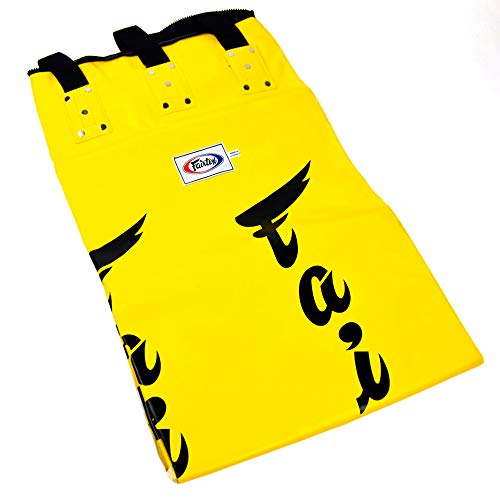 Fairtex UNFILLED HB6-1,8 m Muay Thai Banana Bag amarillo pesado saco de boxeo para Kick Boxing MMA K1 (amarillo)