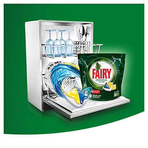 Fairy Original Limón - Pastillas para Lavavajillas Todo en 1, 125 Cápsulas (5 x 25) Fairy Original Limón - Pastillas para Lavavajillas Todo en 1, 125 Cápsulas (5 x 25)