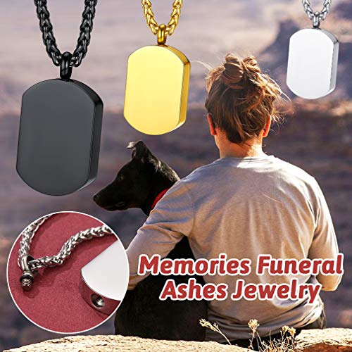 FaithHeart Urna Cremación Cenizas Collares Rectangulares Chapa Tabla Acero Inoxidable para Cuello Joyería Conmemorativa de Moda FaithHeart Urna Cremación Cenizas Collares Rectangulares Chapa Tabla Acero Inoxidable para Cuello Joyería Conmemorativa de Moda