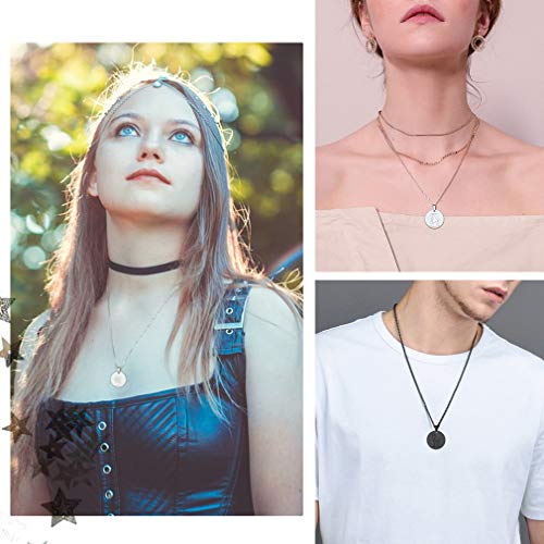 FaithHeart Virgo Agosto y Septiembre Collar Zodiacal de Doce Constelaciones Medallas Circulares con Signos Clásicos Regalo Milagroso de Cumpleaños Plateado FaithHeart Virgo Agosto y Septiembre Collar Zodiacal de Doce Constelaciones Medallas Circulares con Signos Clásicos Regalo Milagroso de Cumpleaños Plateado