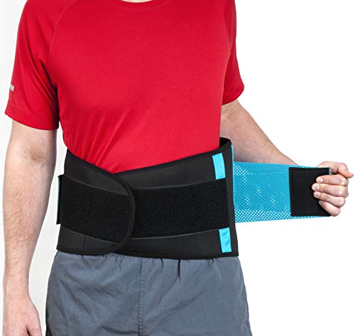 Faja Lumbar para la Espalda - Doble Ajuste, Adaptación Perfecta, Calidad de nivel profesional, Para Hombre y Muja, AgileBak por Clever Yellow