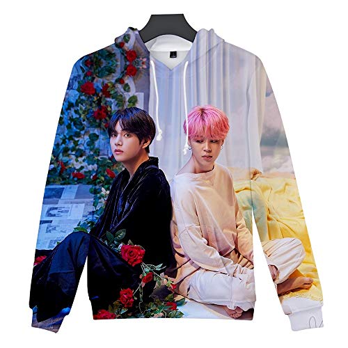 FAKDR Unisex Impresión 3D BTS Hoodies Pullover Sudadera,Adecuado para Niños, Niñas, Hombres, Mujeres,Ropa Casual De Manga Larga,Mejor Regalo,B,S FAKDR Unisex Impresión 3D BTS Hoodies Pullover Sudadera,Adecuado para Niños, Niñas, Hombres, Mujeres,Ropa Casual De Manga Larga,Mejor Regalo,B,S