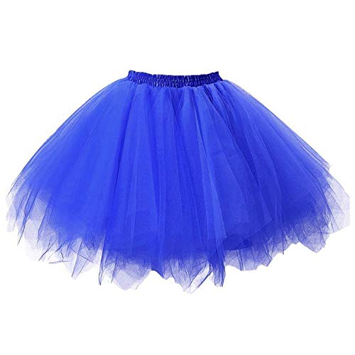 Falda Corta de Plisada de Mujer,NiñAs Falda de Tul Tutú Falda de Baile de Tutú Accesorios de Vestimenta de Baile NiñAs Enaguas Princesas Ballet para Disfraz Fiesta Rojo,Azul,Verde,Azul,Rosa Caliente