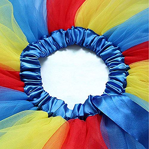 Falda de la ropa de la madre y la hija, vestidos de mamá y mí colorido arco iris tutú falda princesa niños niñas ballet danza vestido para madre e hija Falda de la ropa de la madre y la hija, vestidos de mamá y mí colorido arco iris tutú falda princesa niños niñas ballet danza vestido para madre e hija