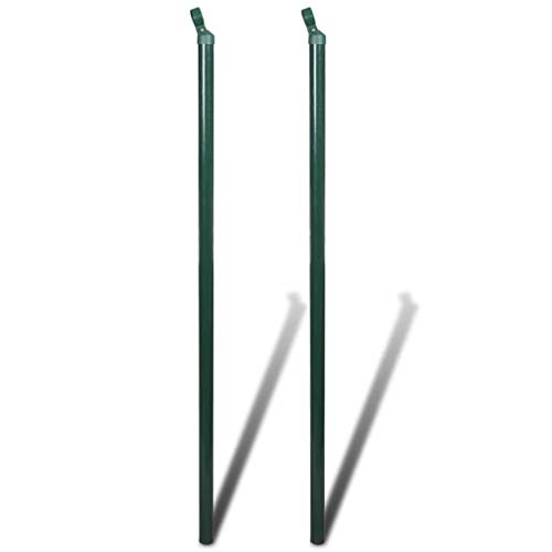 FAMIROSA Valla Tela metálica con Postes Acero galvanizado Verde 1,5x25 m FAMIROSA Valla Tela metálica con Postes Acero galvanizado Verde 1,5x25 m