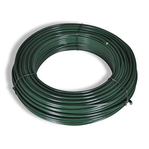FAMIROSA Valla Tela metálica con Postes Acero galvanizado Verde 1,5x25 m FAMIROSA Valla Tela metálica con Postes Acero galvanizado Verde 1,5x25 m