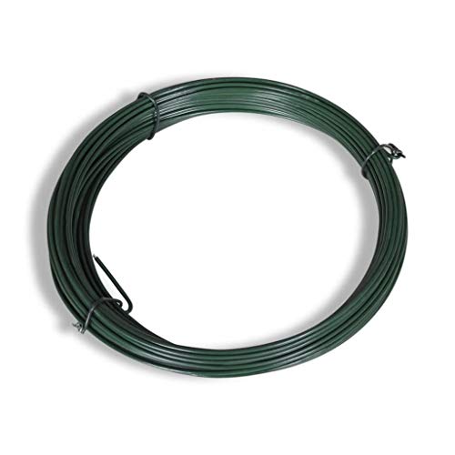 FAMIROSA Valla Tela metálica con Postes Acero galvanizado Verde 1,5x25 m FAMIROSA Valla Tela metálica con Postes Acero galvanizado Verde 1,5x25 m