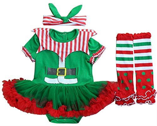 FANCYINN Vetidos Navidad Niña Tutu Falda Conjuntos Ropa Bebe Set Leggins