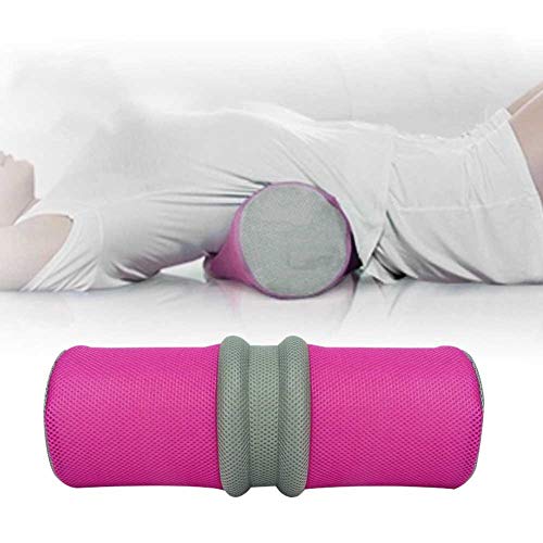 Fancylande Bolster Yoga Almohadón Rodillo Relleno de Espelta - Cubierta en Algodon Lavable-Cojin Rodilla Yoga - Bolster Yoga Espuma Algodon