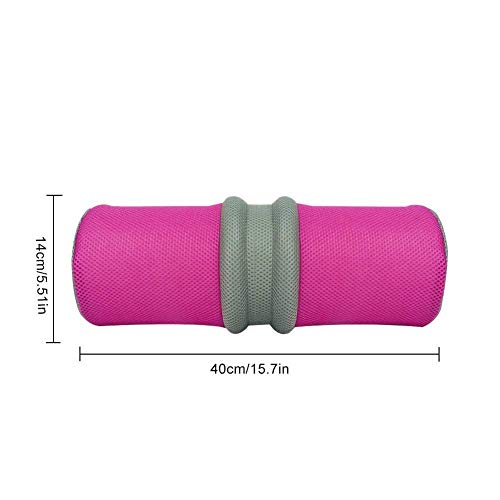 Fancylande Bolster Yoga Almohadón Rodillo Relleno de Espelta - Cubierta en Algodon Lavable-Cojin Rodilla Yoga - Bolster Yoga Espuma Algodon