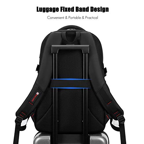 FANDARE Unisexo Mochila Laptop Mochila Ordenador Portatil 15.6 Pulgadas Mochilas Escolares con Puerto de Carga USB para Mujer Hombre Diario Negocio Trabajo Viaje Bolsas Escolares Gris