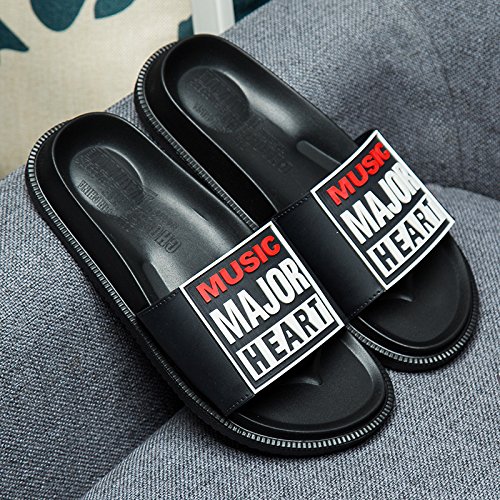 fankou Parejas de Verano Zapatillas de Baño Interiores del Hombre Cool Arrastre antideslizamiento y Personalidad,42, Negro Zapatillas. fankou Parejas de Verano Zapatillas de Baño Interiores del Hombre Cool Arrastre antideslizamiento y Personalidad,42, Negro Zapatillas.