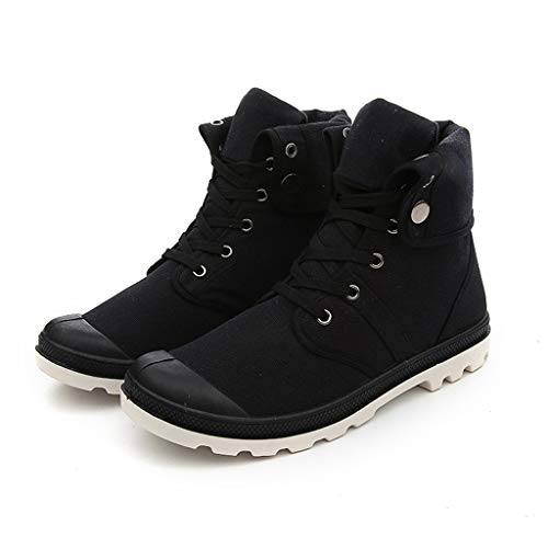 Fannyfuny Hombres Zapatillas Deporte Zapatos para Correr Gimnasio Sneakers Deportivas Transpirables Al Aire Libre High-Top Sneaker Antideslizante Zapatillas Ligeros Respirable Lace Up